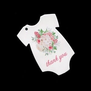 Baby Shower Tags for Favors for Girls